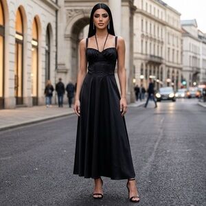 Marthea Maxi Dress Large Corset Fairygoth Witchy Regency Boho Milkmaid Vamp